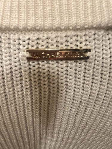 Michael Kors NWT Sweater Size Small Gold MK At Shoulders ($125 In Store) - Picture 5 of 5