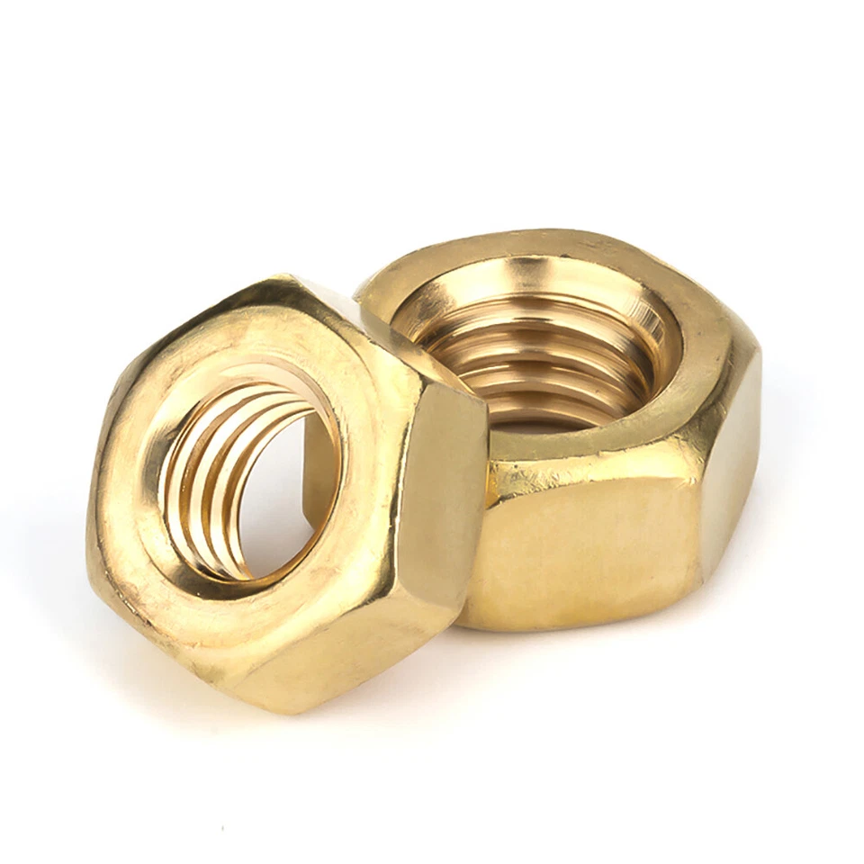 Sechskantmuttern Messing M1,4-M24 Muttern DIN 934 M2 M2.5 M3 M4 M5 M6 M8 M10 M12 - Bild 4 von 4