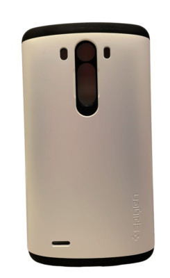 Spigen Slim Armor Case Für LG G3 Glitzer Weiß & Schwarz Hülle