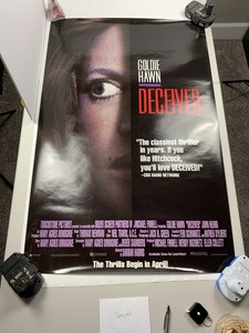 Deceived Movie Poster Goldie Hawn Original Video Promo Ebay