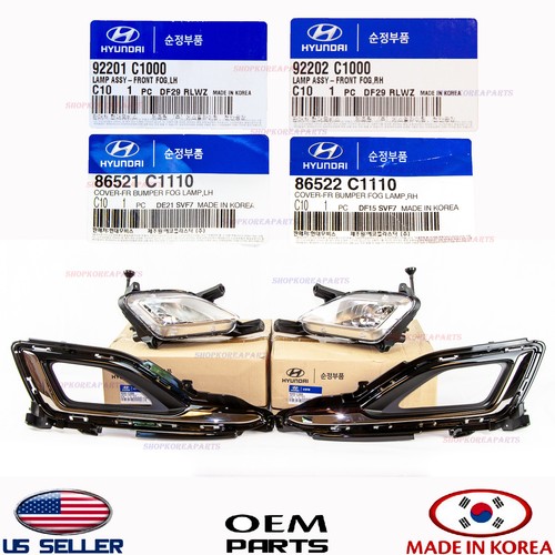 GENUINE Fog Light Trim Cover Bezel LEFT for 15-17 Hyundai Sonata 86521C1110