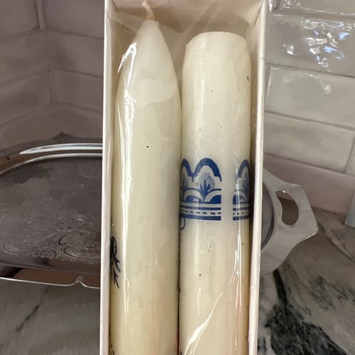 Delft Holland Hand Made 10" Art Tapers Candles NOS - 第 4/6 張圖片