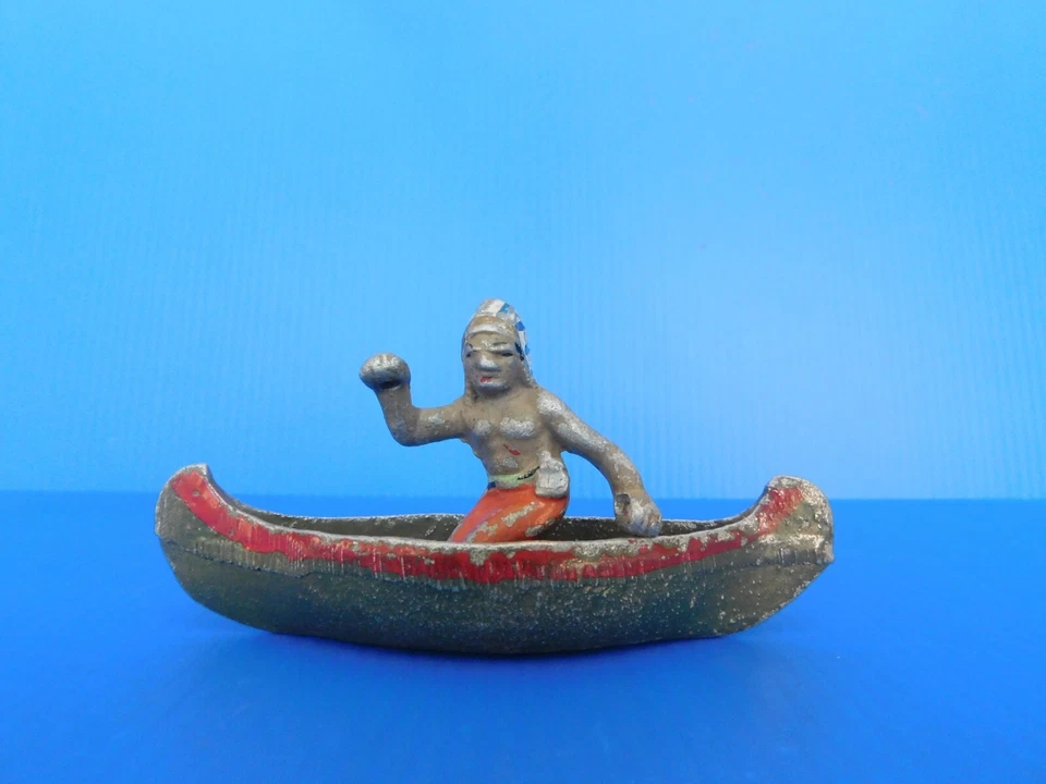 QUIRALU / WESTERN / LES INDIENS : CHEF INDIER ET SON CANOE - Photo 2/4