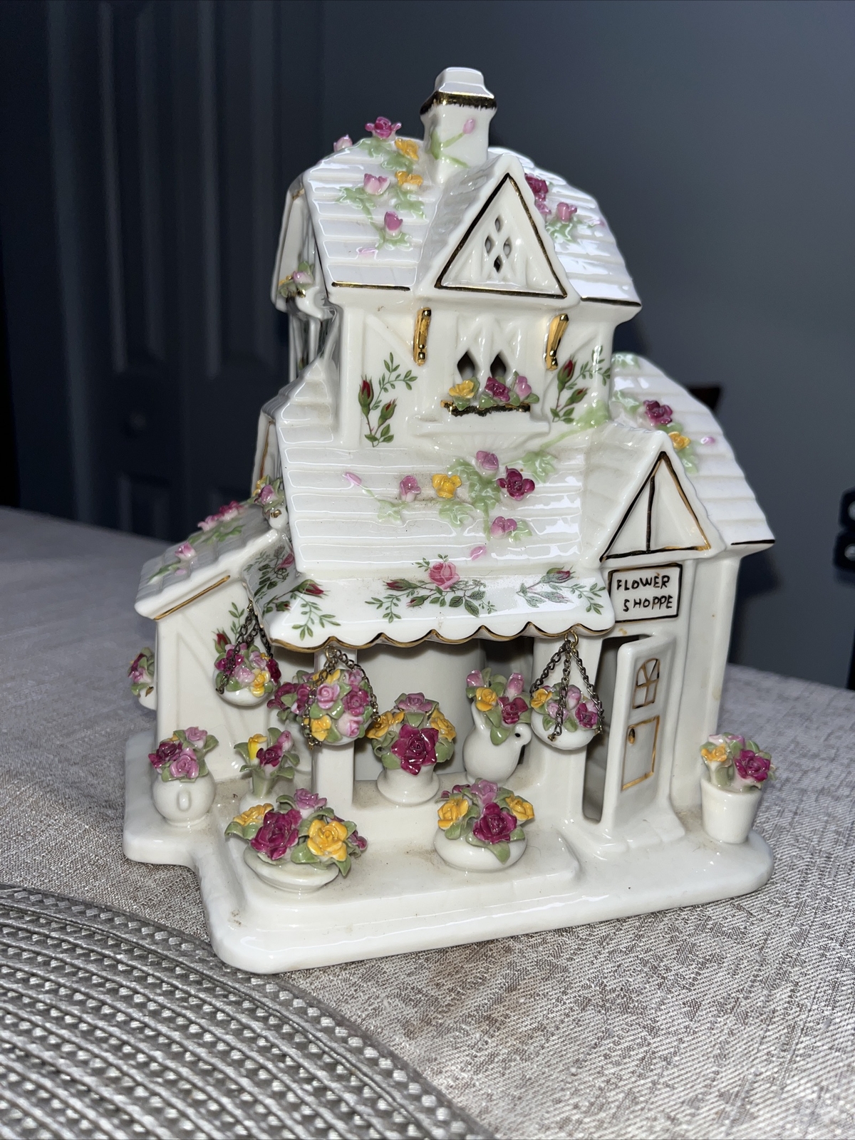 Vintage Royal Albert Old Country Roses Flower Shoppe Votive Candle eBay