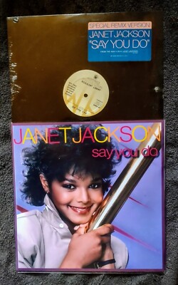 JANET JACKSON SAY YOU DO 12''  US  MAXI SINGLE NEW SEALED FREE CUSTOM PIC WALLET