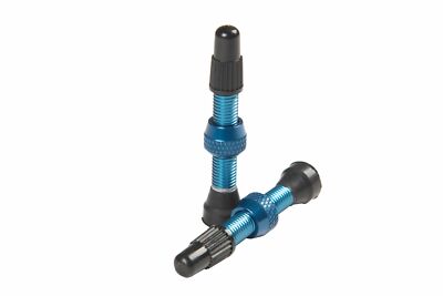 Stan's Notubes Tubeless Ventil-Set (2 Stück) Alu SV 35 mm, blau