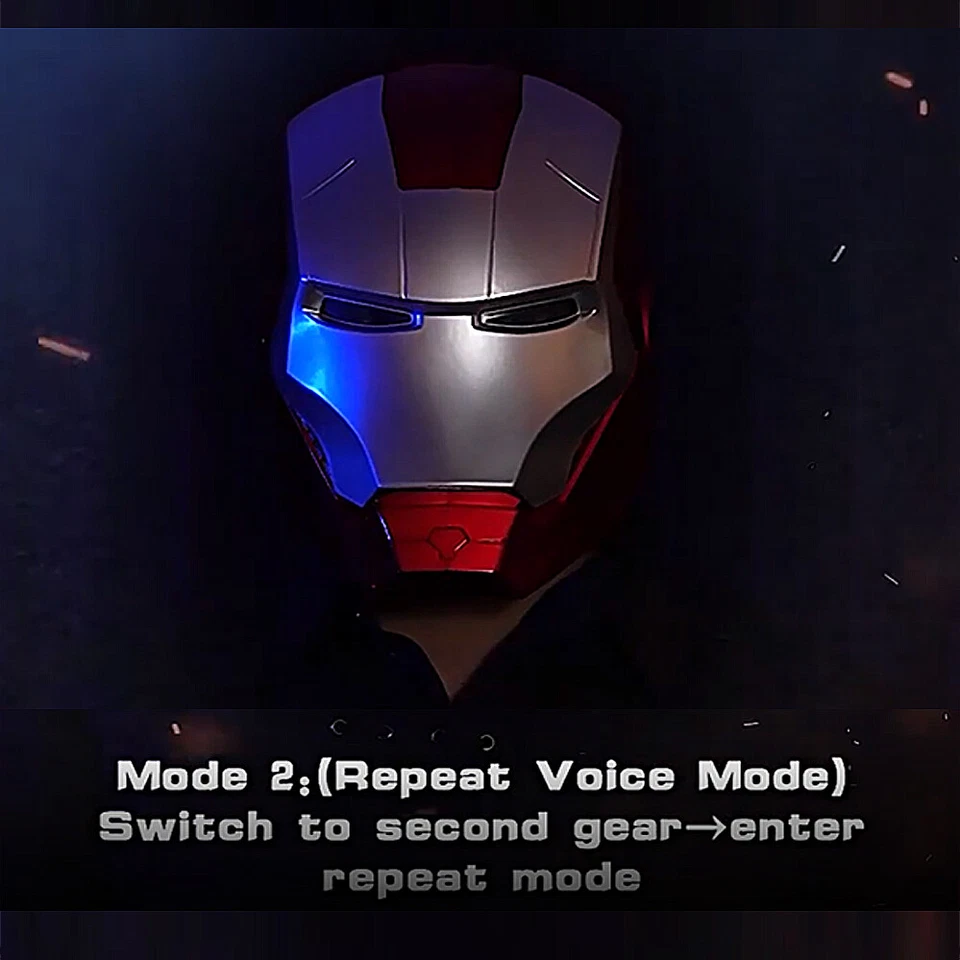 Iron Man 1:1 MK5 Helmet Touch Control Wearable Ironman Mask Avengers Cosplay - image 4 of 4