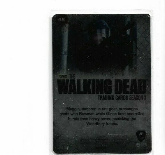 THE WALKING DEAD SEASON 3 PART 1 TRADING CARDS METAL PARALLEL CARD CARD 68 - Image 2 of 3