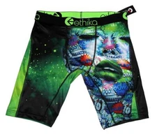 Ethika POISON IVY Woman's Face Script BOOM BANG POW SNAP Long Boxers Men's NWT
