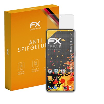 atFoliX 3x Schutzfolie für Realme GT2 Explorer Master Edition matt&stoßfest