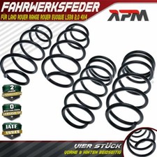 4x Federn Fahrwerksfeder für Land Rover Range Rover Evoque L538 Weiß/Braun/Grau