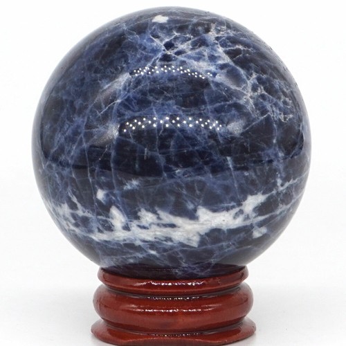 47-50mm Natural Blue Sodalite Crystal Reiki Healing Sphere Gemstone Ball - Picture 31 of 61