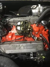 Quadrajet Carburetor, intake manifold, air cleaner, valve covers, Fuel System