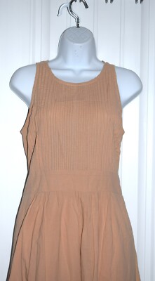 Pampelone Perle Midi Dress Size S Light Peachy-Pink Blush Tiered Boho | eBay