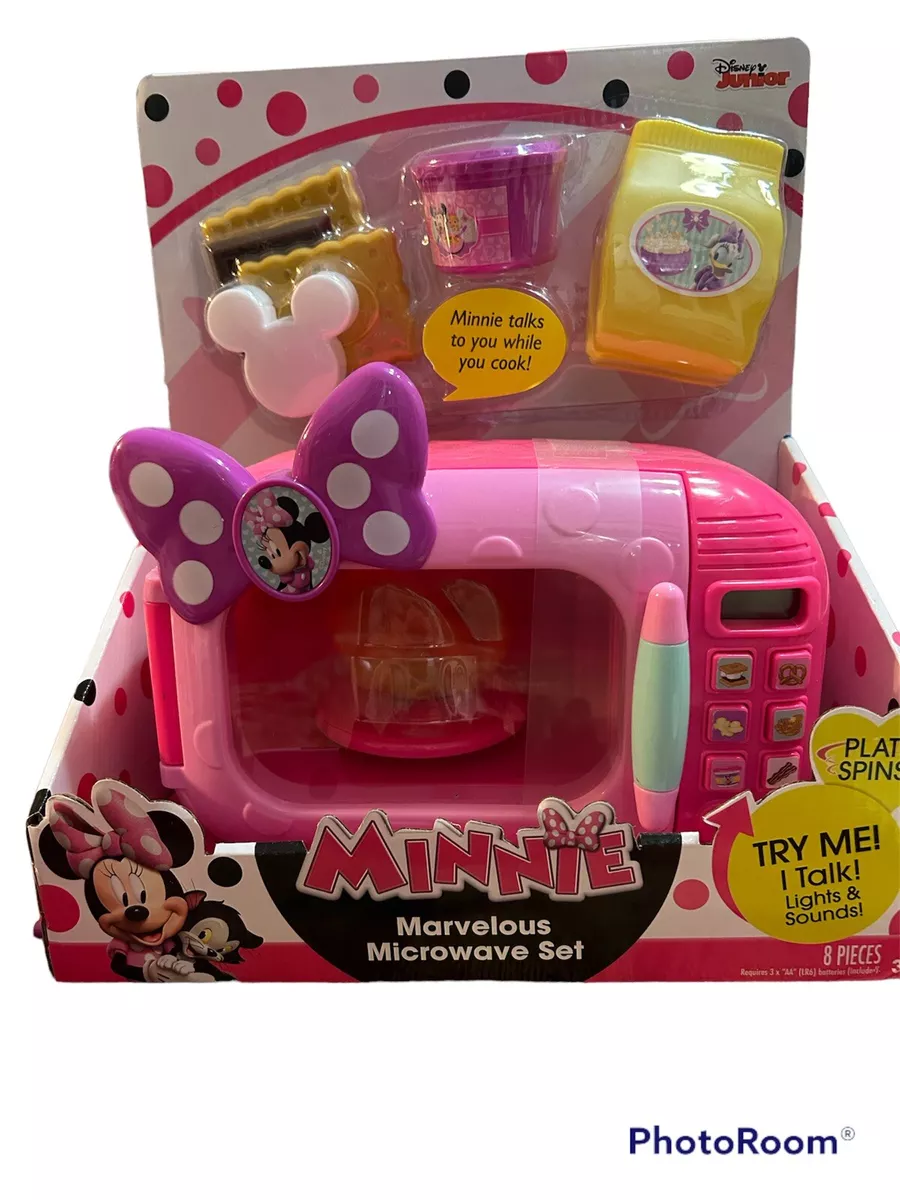 Disney Junior Minnie Mouse Marvelous Microwave Set and Accessories, Pretend  Play, Kids Toys for Ages 3 Up by Just Play