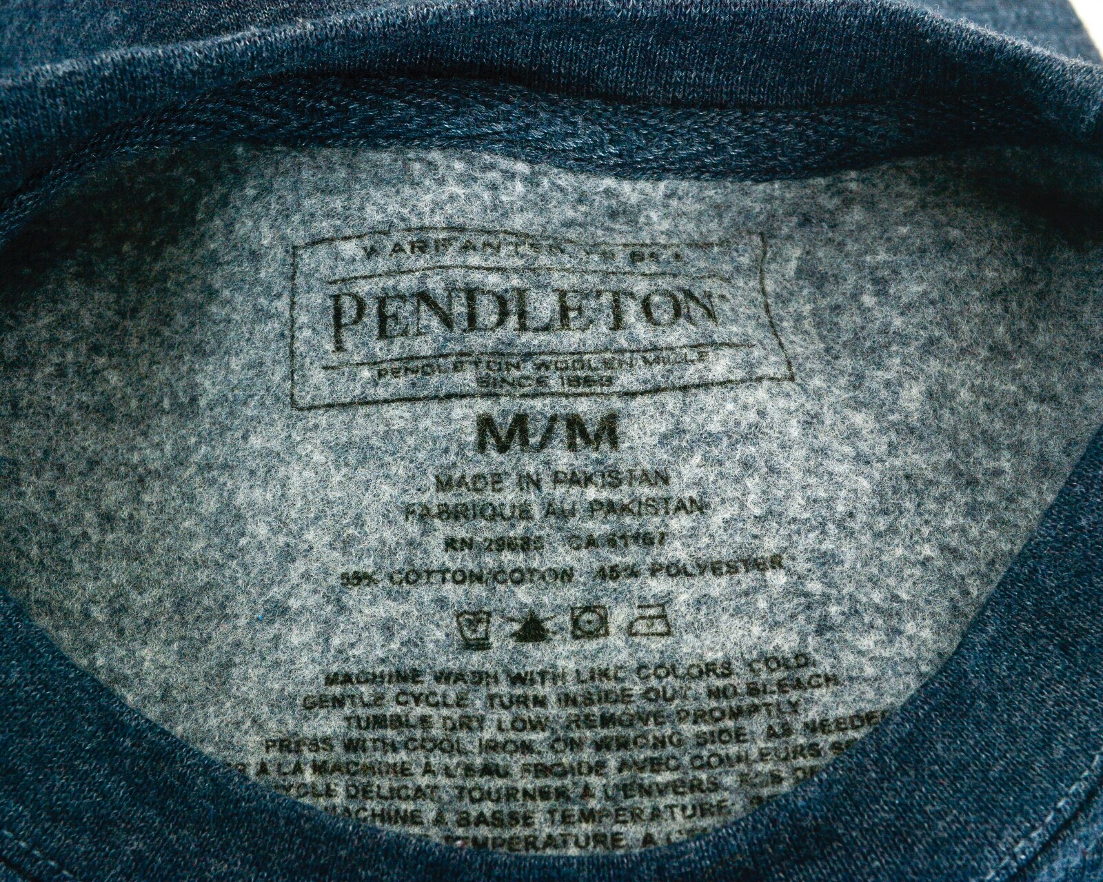 PENDLETON Harding Pattern Sweatshirt Mens Cotton … - image 5
