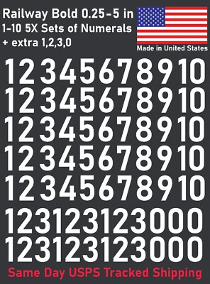 1-10 50+20 Outdoor Vinyl Decal Numbers for Mailbox, Shop, Wall