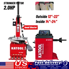 2.0HP Tire Changer with Bead Blaster KT-T810 KT-B700 Wheel Balancer Tire Repair