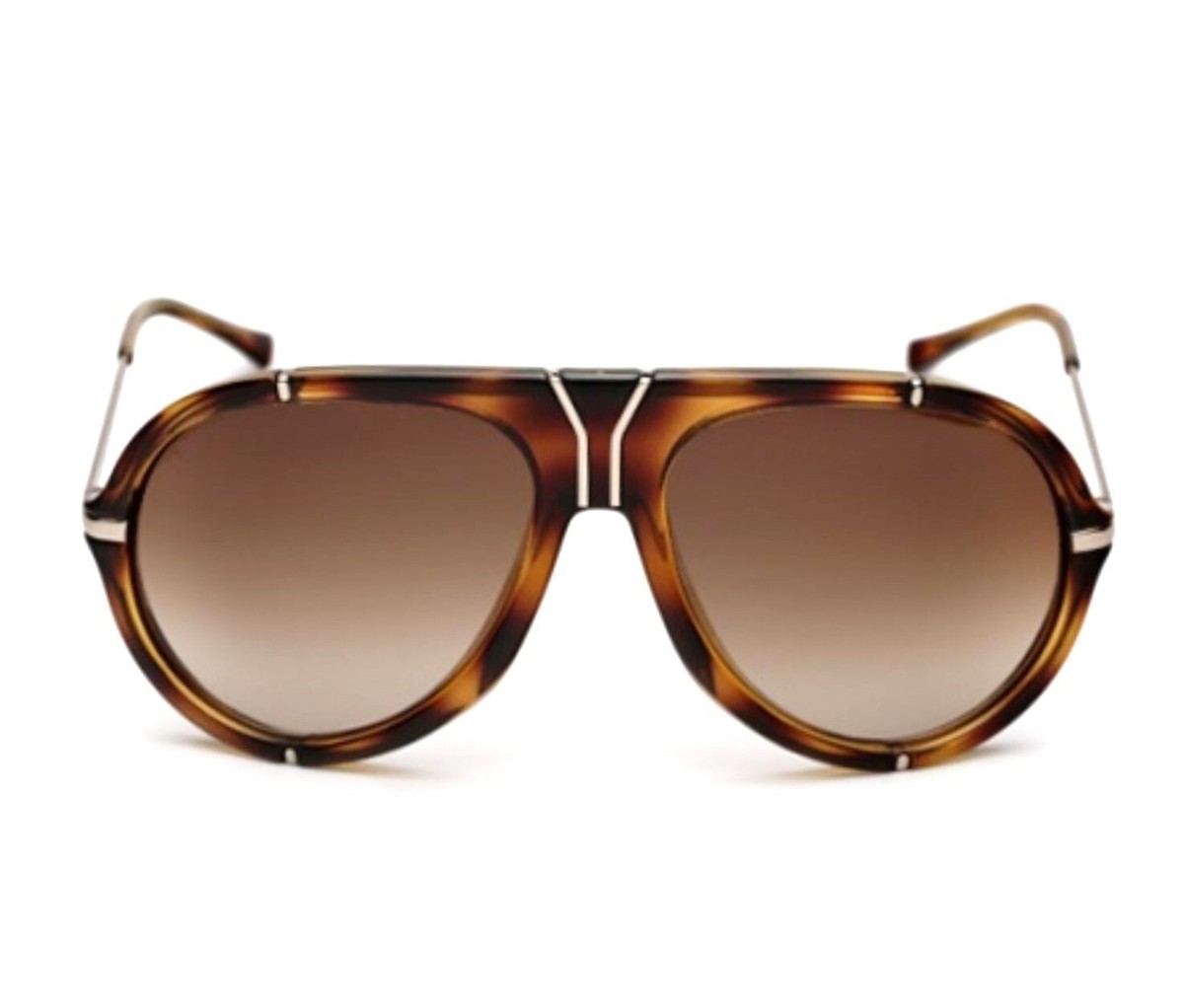 YSL/A1208-2/ Saint Laurent Women's Blade Metallic Cap Square Toe