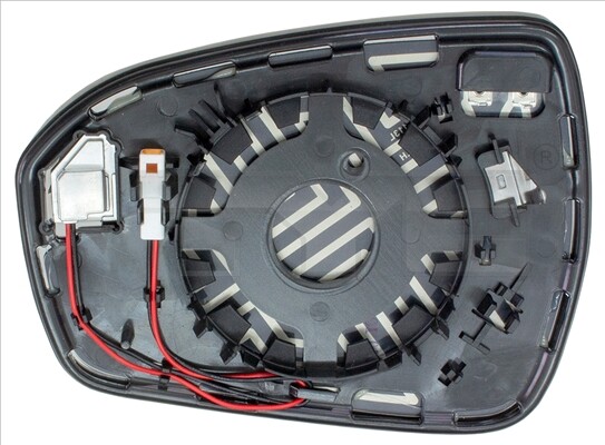 Right TYC 310-0251-1 Mirror Glass, outside mirror for FORD