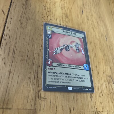 Xanadu Blood 191/263 Foil Star Wars Unlimited Shadows Of The Galaxy SHD!