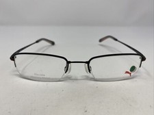 Puma PU15367 BK 49-19-145 Black Metal Half Rim Eyeglasses Frame -A98