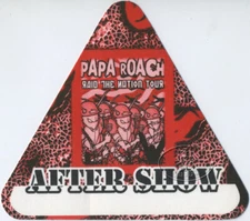 PAPA ROACH 2001 Raid The Nation Tour Backstage Pass