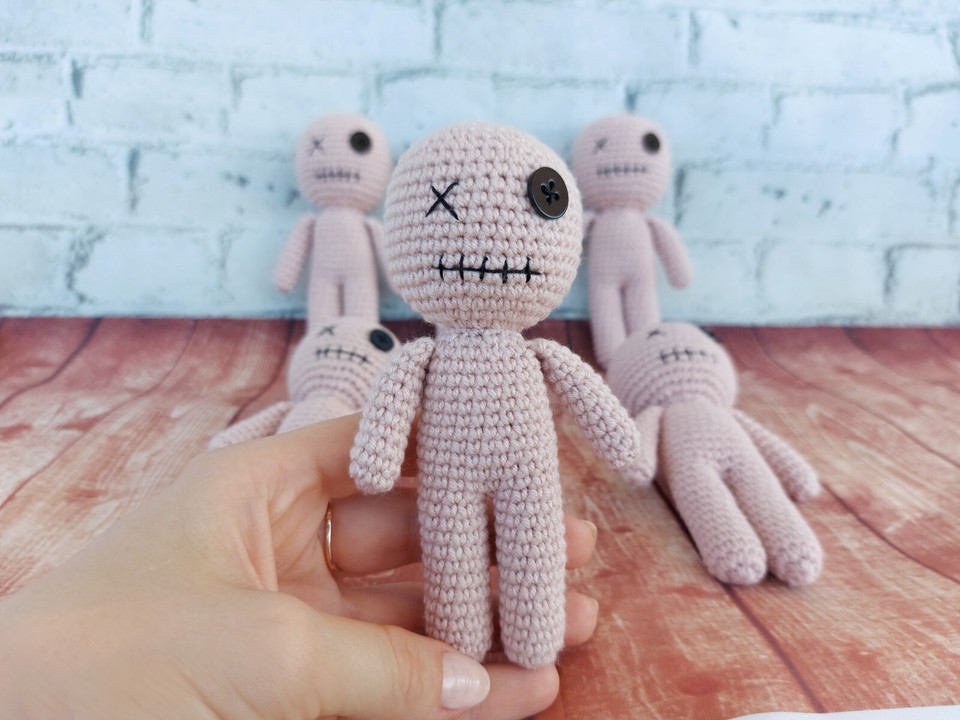 Voodoo halloween pattern, No Sew Voodoo Doll Crochet Pattern, Voo Doo