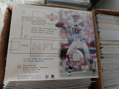 #ad 2001 Upper Deck Pros and Prospects Football Hobby Box $310.00