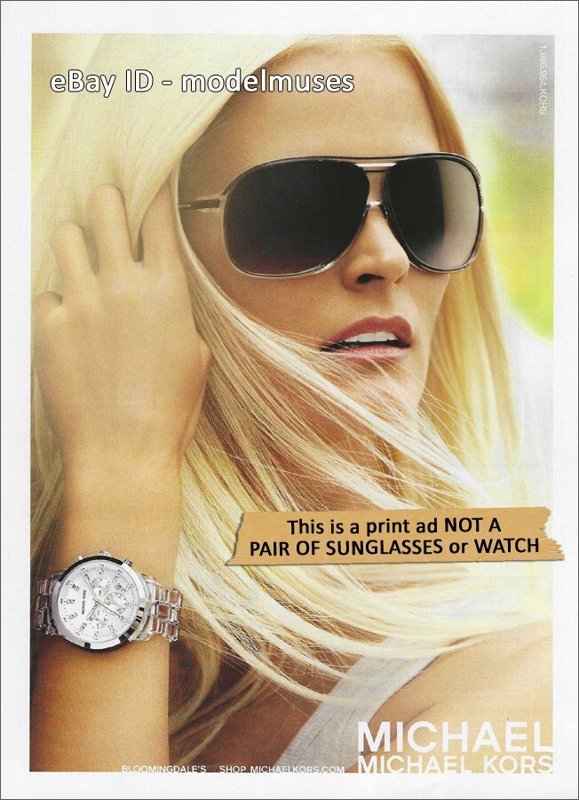 MICHAEL KORS Eyewear Watches 1-Page PRINT AD Spring 2010 CARMEN