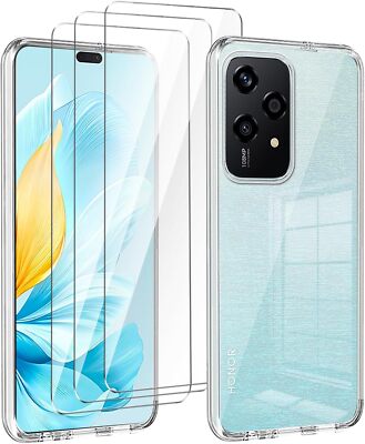 Case Cover Silicone + Glass Tempered Glass for Honor 200/200 Lite 0.2oz