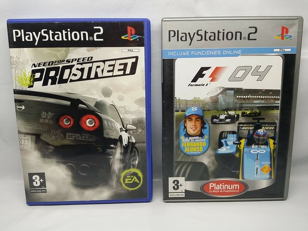 NEED FOR SPEED PRO STREET + F1 04 PAL ESPAÑA PLAYSTATION 2 PS2 - LOTE PROSTREET