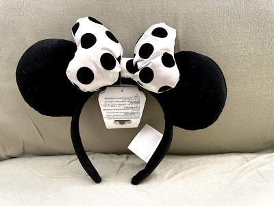 Disney Parks White Black Polka Dot Minnie Mouse Ears  display picture 1
