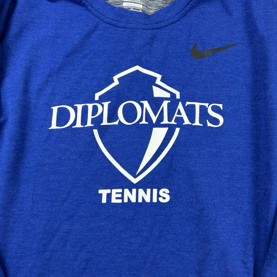 Nike Franklin Marshall College Diplomats Sudadera Para Hombres Grande Azul Tenis NCAA Foto 2 de 4