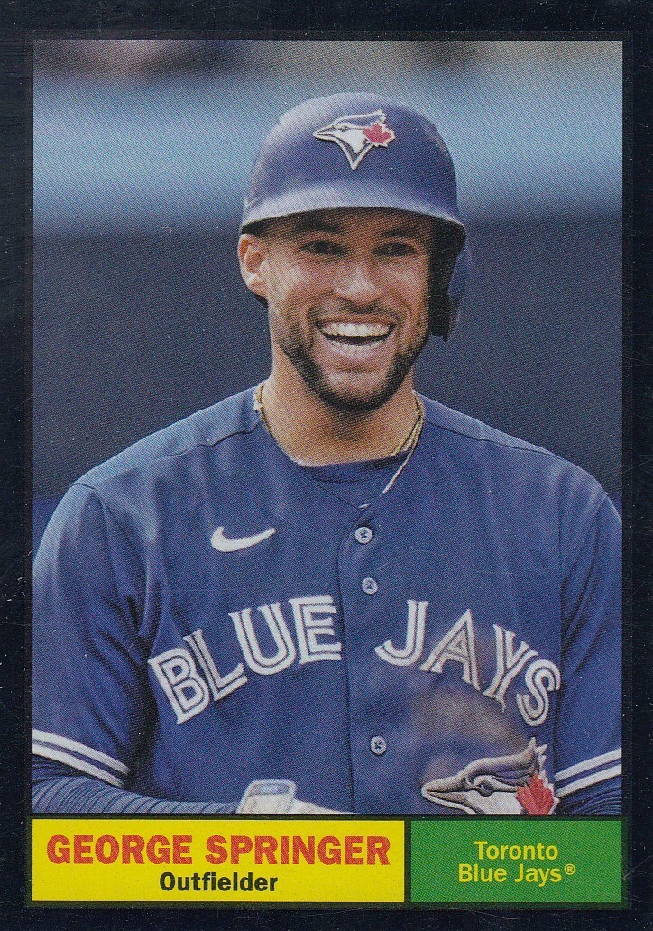 GEORGE SPRINGER TOPPS ARCHIVES BLACK FOILBOARD HOLO FOIL BLUE JAYS #38 2024 24