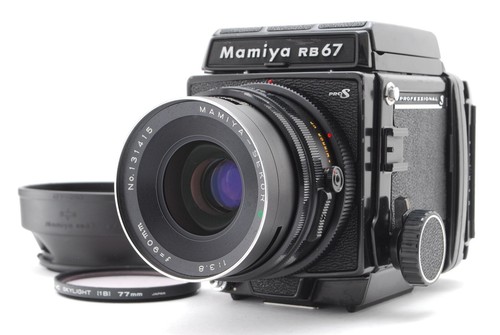 【Exc+5】 Mamiya RB67 Pro S Body Sekor C 90mm f3.8 lens 120 Film Back From JAPAN