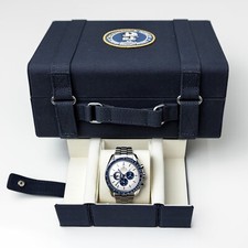 Unworn Omega Speedy Silver "Snoopy" 50th Anniv on Bracelet 310.32.42.50.02.001 15