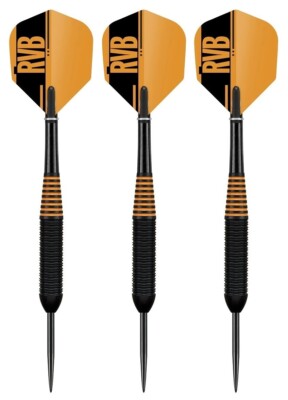 Target Raymond van Barneveld Black Brass Steel Tip Darts – 22
