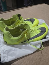 Nike Zoom Rival Sprint Track Field Sprinting Spikes Shoes Yellow Men's Sz 11.5