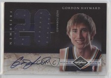 2010-11 Panini Limited Jersey Numbers Signatures /99 Gordon Hayward #9 Auto 0x5w