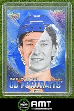 Matthew Schaefer 2025-26 Upper Deck Series 2 UD Portraits Speckle Islanders
