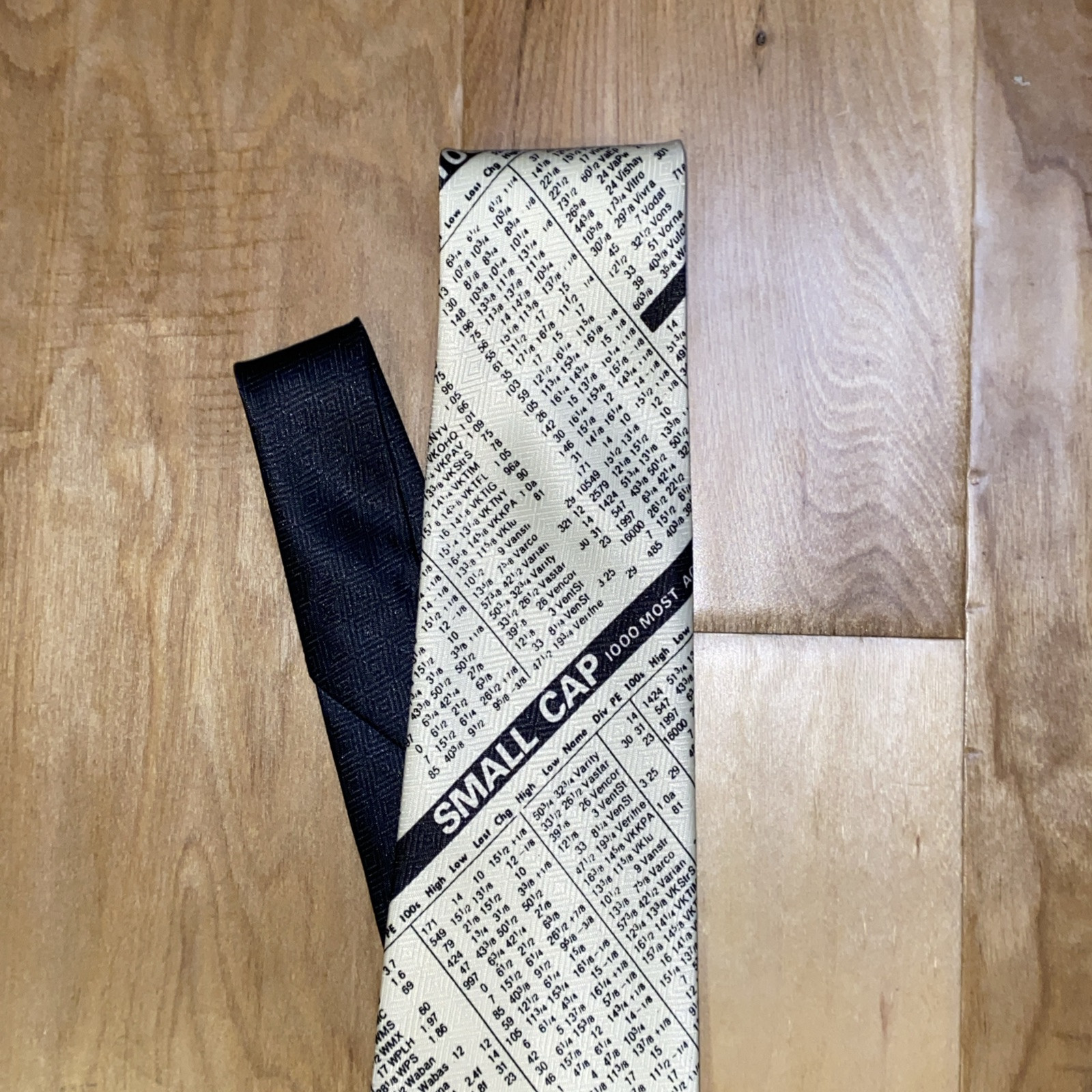 Vintage A Rogers Mens Tie Necktie White Stock Exchange Market 1997