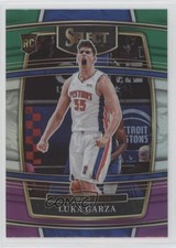 2021-22 Panini Select Concourse Green White Purple Prizm Luka Garza #22 0uh2