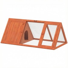 Rabbit Hutch Outdoor, Wooden Chicken Coop wit...