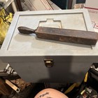 Vintage Antique KNIFE SHARPENER ORIGINAL WOOD AND LEATHER — photo 6