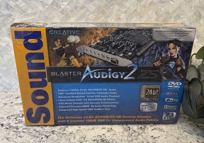 NOS Creative Sound Blaster Audigy 2 Zs PCI SB0350 Sound Card Tomb Raider & More
