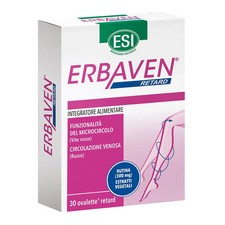 ESI Erbaven - Integratore Drenare e Sgonfiare Gambe Gonfie, 30 Ovalette Retard