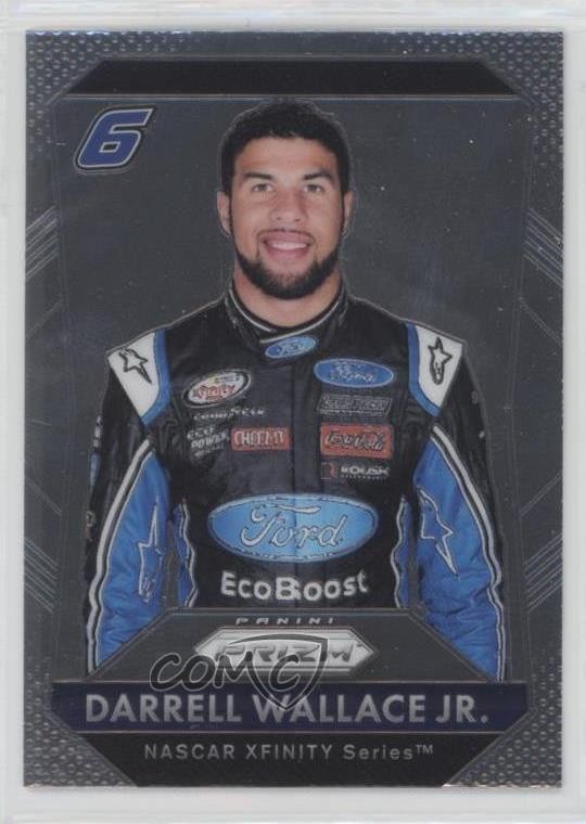 2016 Panini Prizm NASCAR Bubba Wallace Darrell Wallace Jr #34 6v6