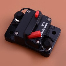 Marine Grade Inline 12 Volt 50 Amp Power Circuit Breaker Manual Fuse Reset Audio