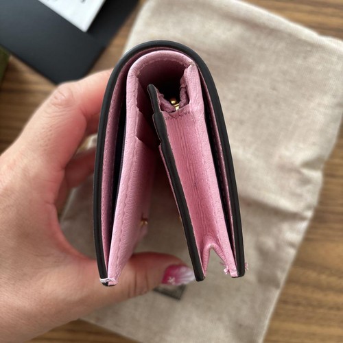 GUCCI Cartera Doble Plegable Banana Cat Colaboración Rosa De Japón - Imagen 7 de 24